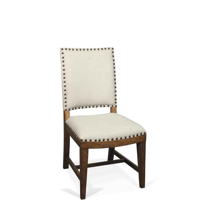 Riverside Hawthorne Upholstered Side Chair (Set of 2) in Barnwood
