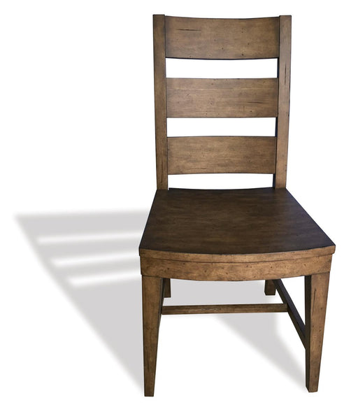 Riverside Hawthorne Wooden Seat Side Chair (Set of 2) in Barnwood image