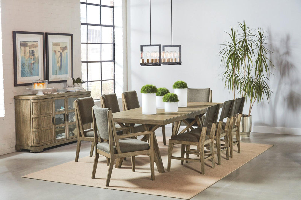 Riverside Milton Park Rectangular Dining Table in Primitive Silk