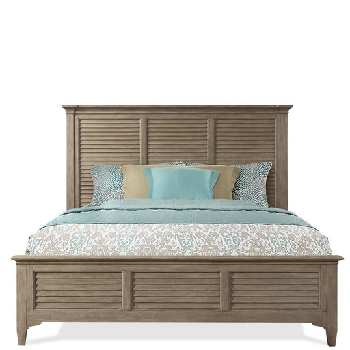 Riverside Myra King Louver Bed in Natural image