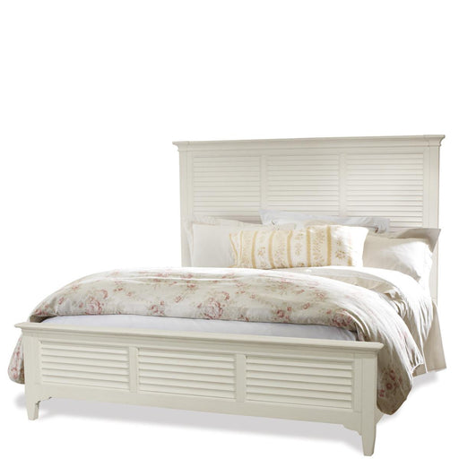 Riverside Myra King Louver Bed in Paperwhite image