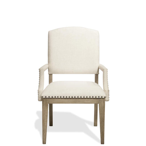 Riverside Myra Upholstered Arm Chair (Set of 2) in Natural image