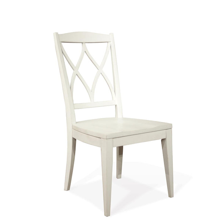 Riverside Myra XX-Back Side Chair (Set of 2) in Paperwhite