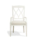 Riverside Myra XX-Back Upholstered Arm Chair (Set of 2) in Paperwhite image