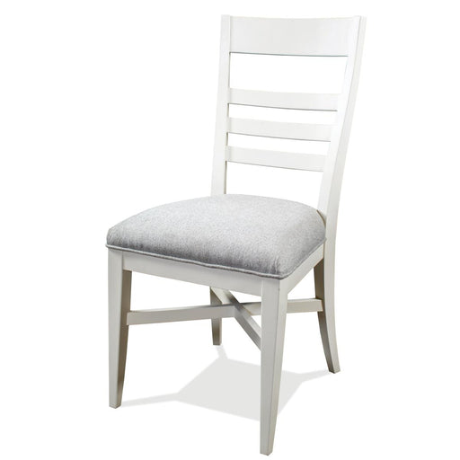 Riverside Osborne Upholstered Ladderback Side Chair in Winter White (Set of 2) image
