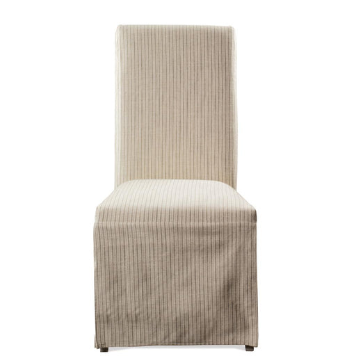Riverside Osborne Upholstered Slipcover Chair in Gray Skies (Set of 2) image