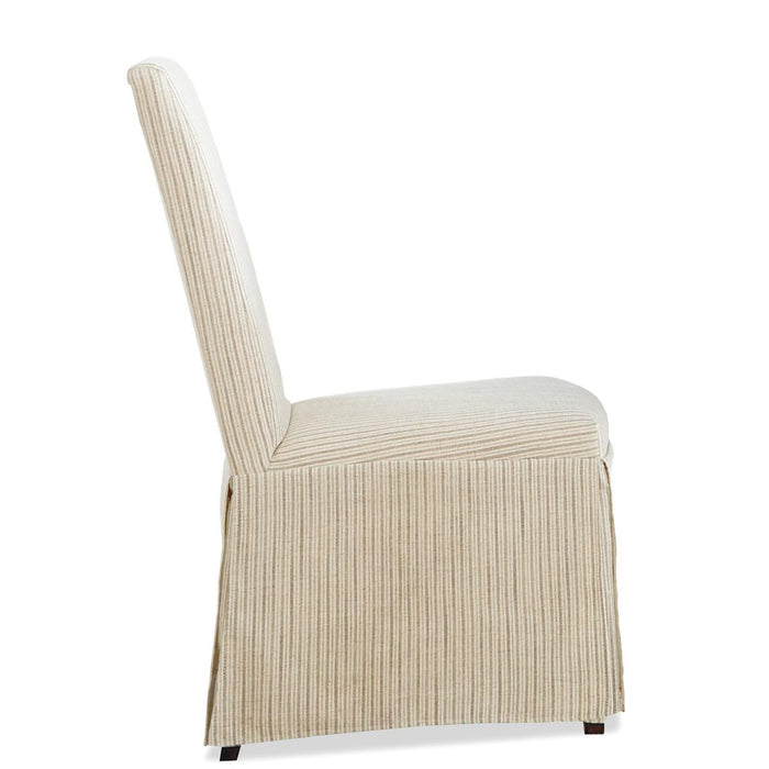 Riverside Osborne Upholstered Slipcover Chair in Gray Skies (Set of 2)