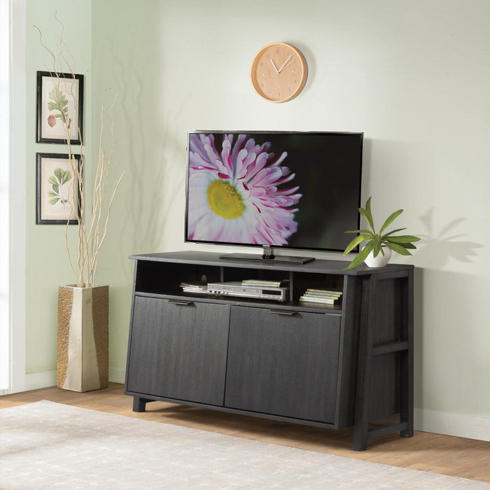 Riverside Perspectives Entertainment Console in Ebonized Acacia