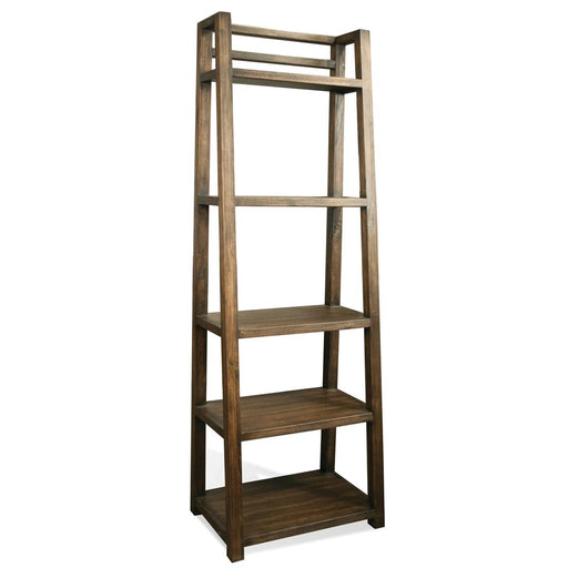 Riverside Perspectives Leaning Bookcase in Brushed Acacia image
