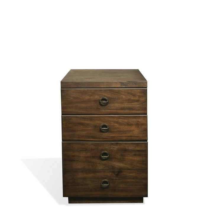 Riverside Perspectives Mobile File Cabinet in Brushed Acacia