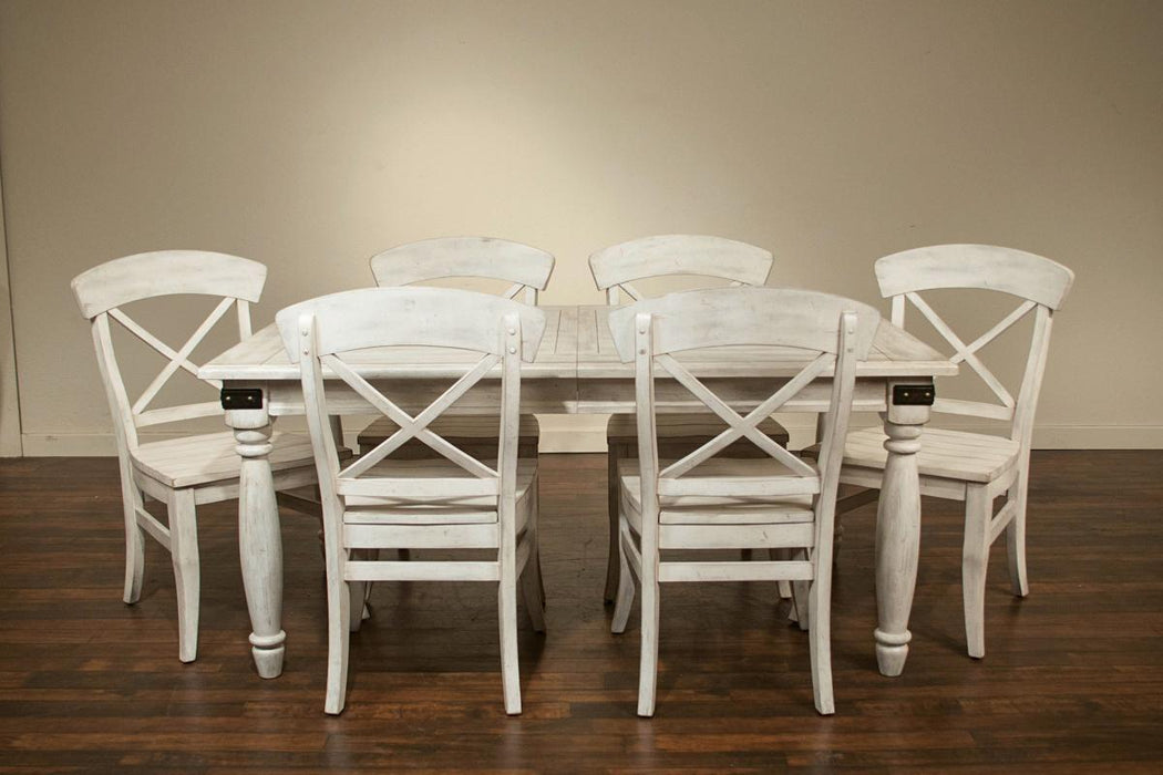 Riverside Regan X-Back Side Chair (Set of 2) in Farmhouse White