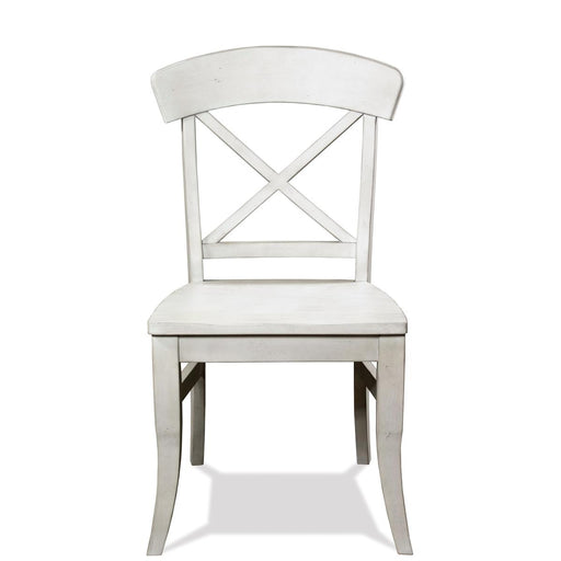 Riverside Southport X-Back Side Chair in Smokey White (Set of 2) image