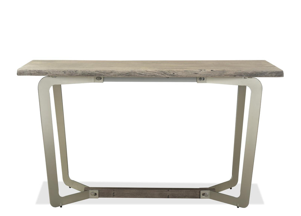 Riverside Waverly Sofa Table in Sandblasted Gray