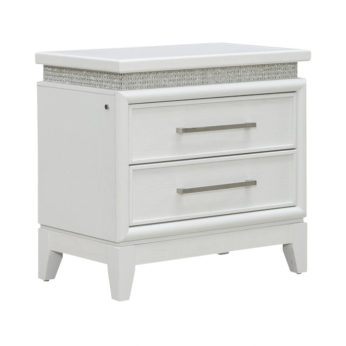 Reflections Nightstand w/ Lights and Charging Station image