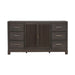 Modern Edge 2 Door 6 Drawer Dresser in Caffe image