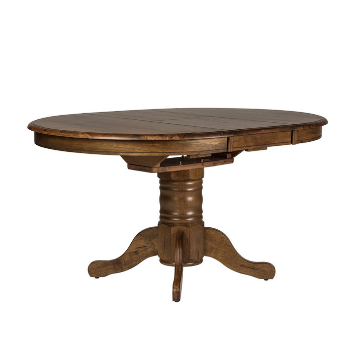 Carolina Crossing Pedestal Table Set image