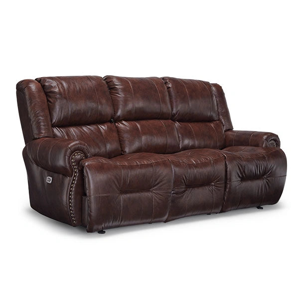 GENET COLLECTION LEATHER POWER RECLINING SOFA W/ FOLD DOWN TABLE- S960CP4