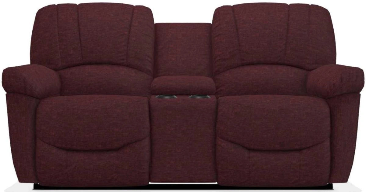 La-Z-Boy Hayes Burgundy Power La-Z-Time Full Reclining Console Loveseat
