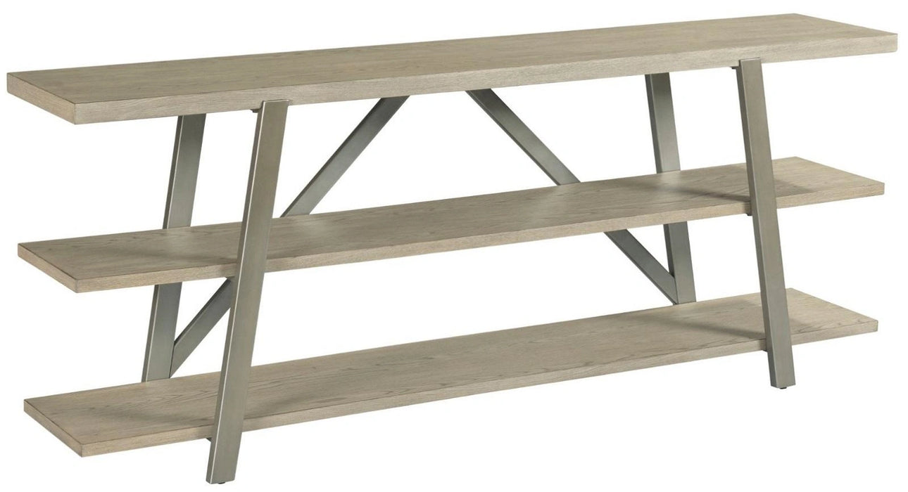 American Drew West Fork Bailey Console Table in Aged Taupe