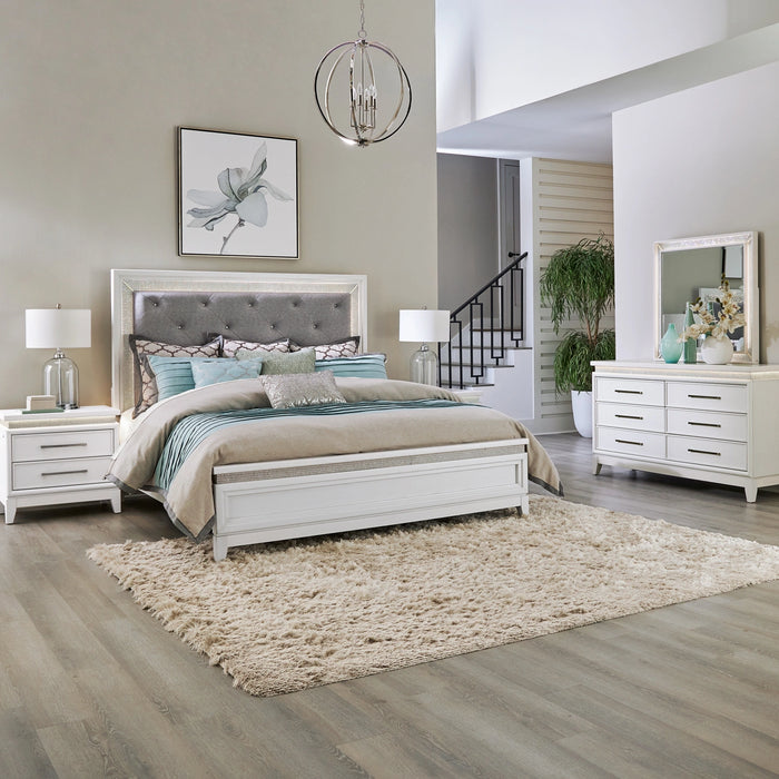 Reflections King California Uph Bed, Dresser & Mirror, Night Stand image