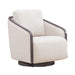 Nora Uph Swivel Accent Chair - Dark Brown image