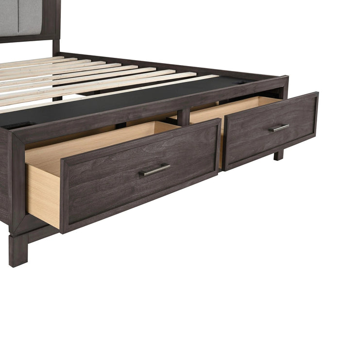 Modern Edge Storage Footboard w/ Slat Roll image