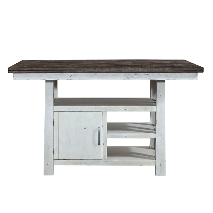 Farmhouse Gathering Table in White/Oak image