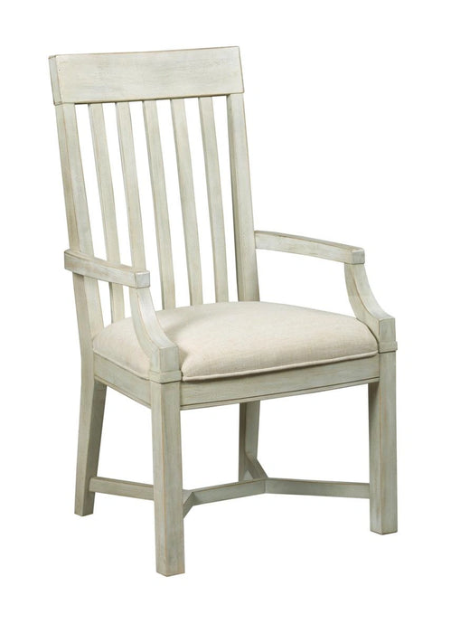 American Drew Litchfield James Arm Chair (Set of 2) in Cambric Ivory