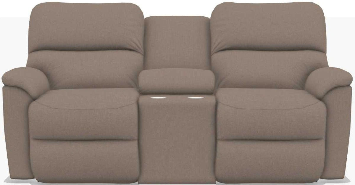 La-Z-Boy Brooks Cashmere Reclining Loveseat With Console