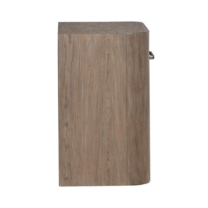 South Bend Open Nightstand w/ Charging Station in Burnished Clay image