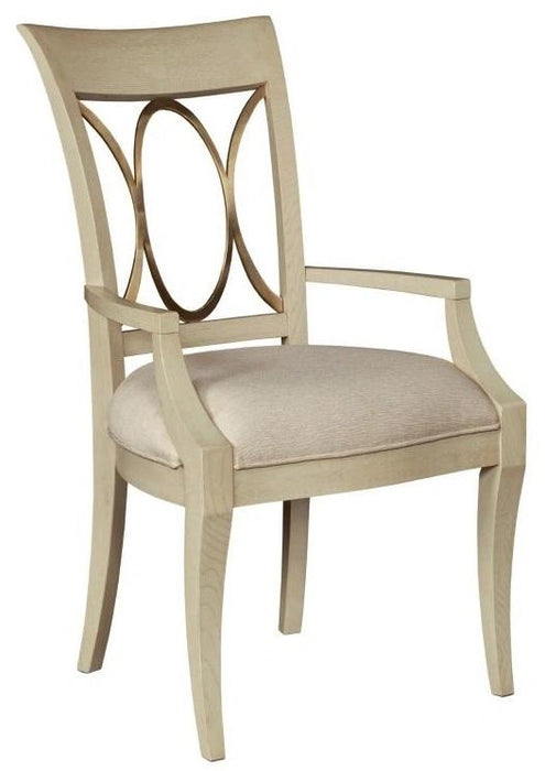 American Drew Lenox Casiano Arm Chair in Rich Clear Lacquer (Set of 2)