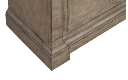 Liberty Furniture Town & Country Bedside Chest w/ Charging Station in Dusty Taupe