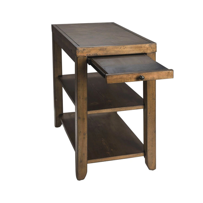 Mitchell Chairside Table in Brown image