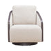 Nora Uph Swivel Accent Chair - Dark Brown image
