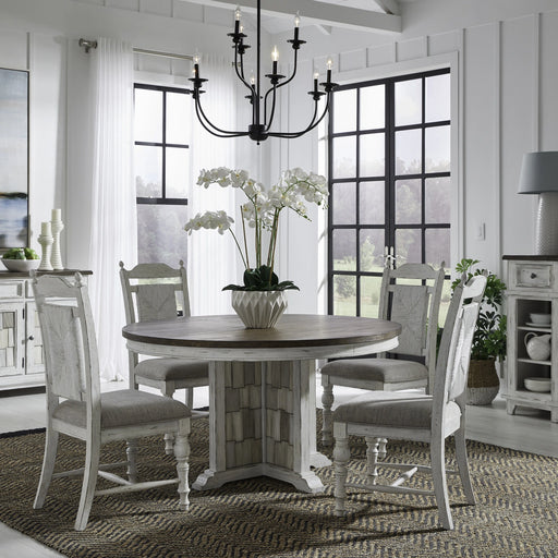 River Place 5 Piece Pedestal Table Set image
