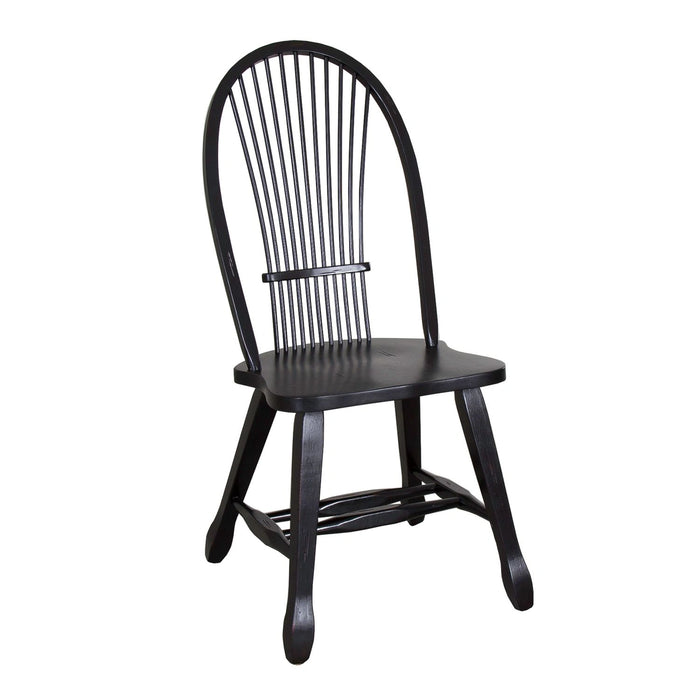 Treasures Sheaf Back Side Chair - Black image