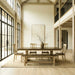 Lindsey Farm 6 Piece Trestle Table Set image