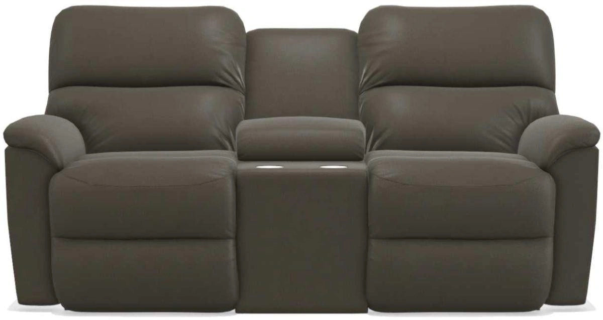 La-Z-Boy Brooks Tar Reclining Loveseat With Console
