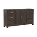Modern Edge 2 Door 6 Drawer Dresser in Caffe image