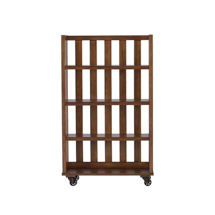 Arlington House Open Bookcase in Cobblestone Brown image