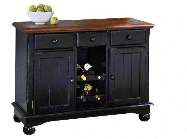 A-America British Isles Server in Oak/Black