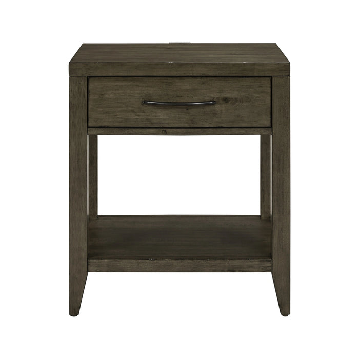 Shaker Lakes Open Nightstand w/ Charging Station image