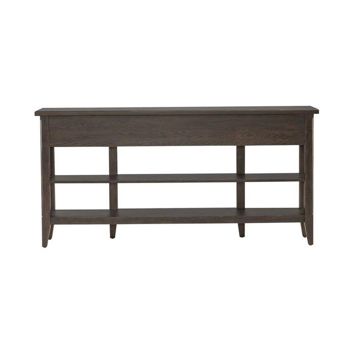 Paradise Valley Hall Console Table in Saddle Brown EST SHIP TIME APPX 4 WEEKS image