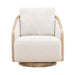 Nora Uph Swivel Accent Chair - Light Brown image