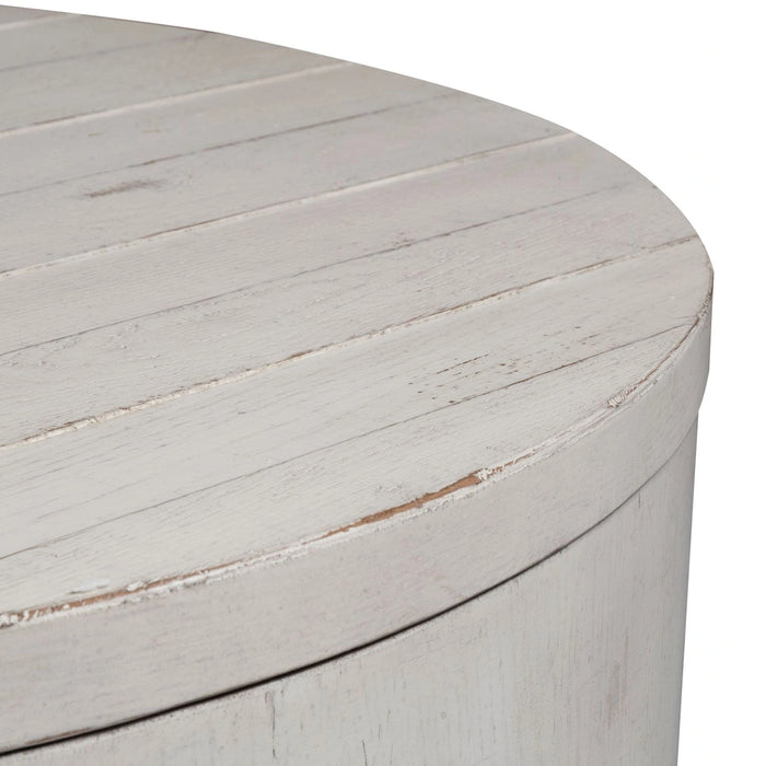 Modern Farmhouse Drum Cocktail Table image