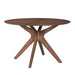 Space Saver Round Pedestal Table in Satin Walnut image