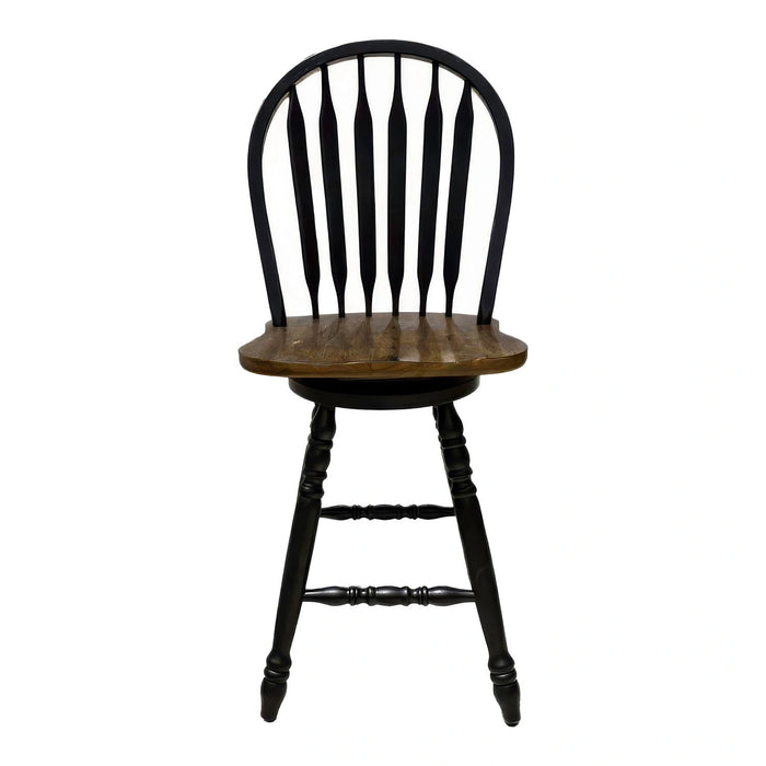 Carolina Crossing Windsor Swivel Counter Chair - Black image
