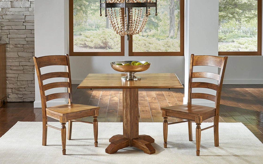 A-America Furniture Bennett Ladderback Side Chair in Smoky Quartz (Set of 2)