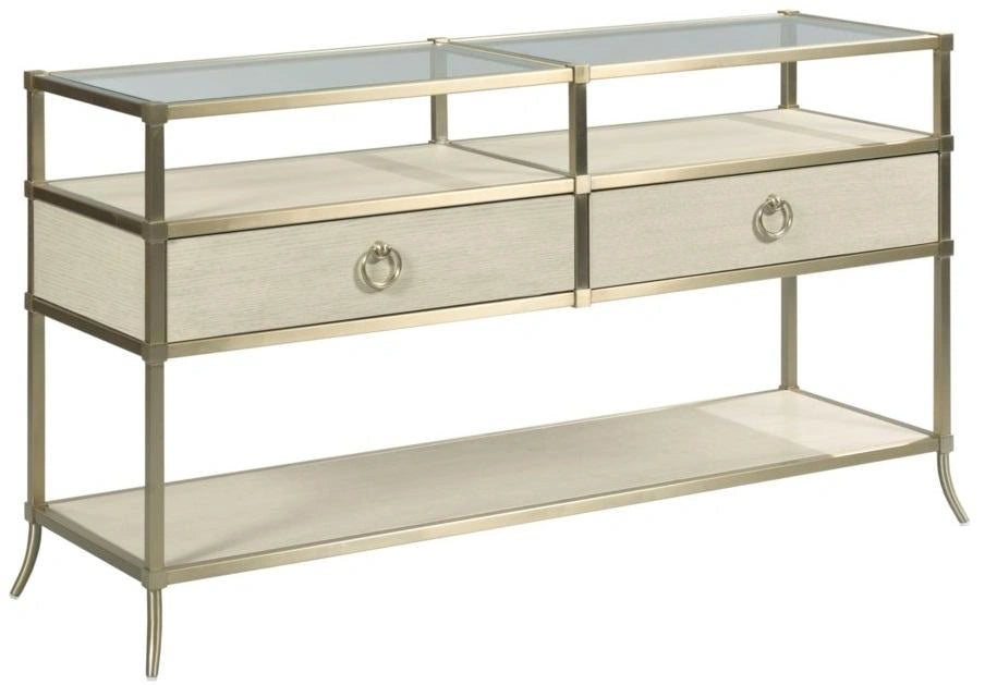 American Drew Lenox Capri Console Table Rich Clear Lacquer