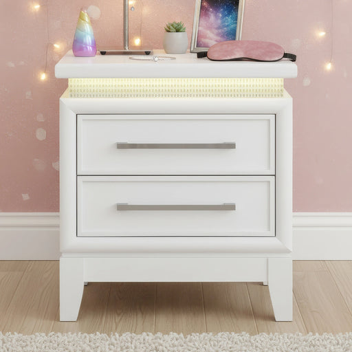 Reflections Nightstand w/ Charging Station image